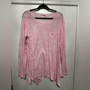 Fresh Produce Pink Swirl Tunic XL MADE IN USA